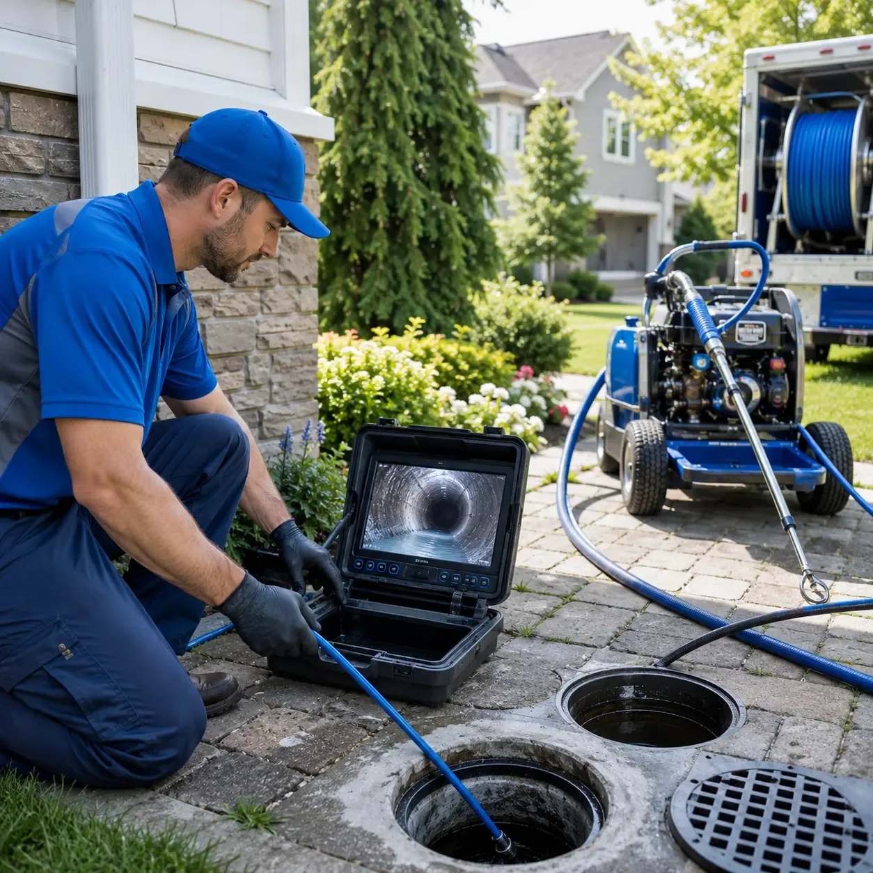 Outdoor drain cleaning professionals serving Bremond, TX