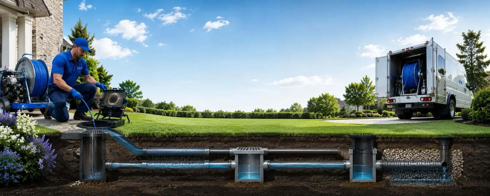 Outdoor drain cleaning information for Bremond, TX